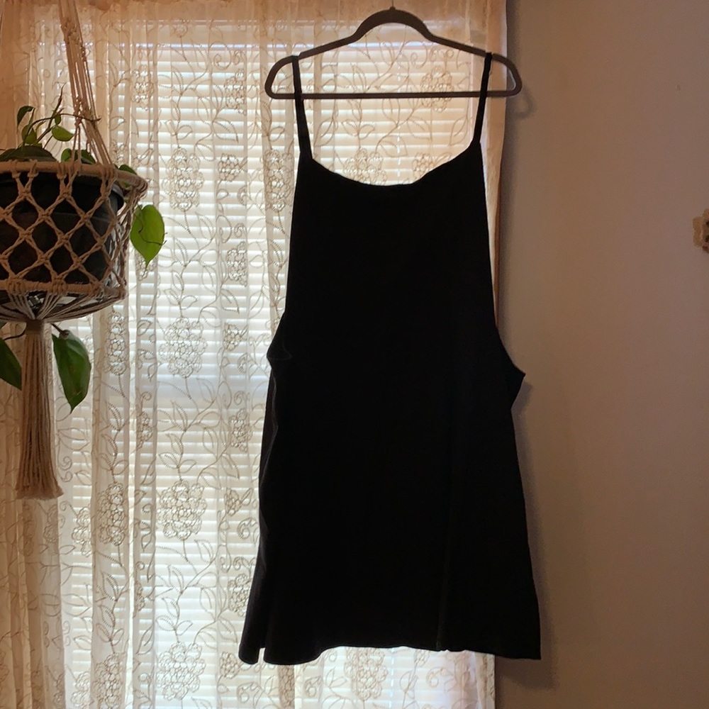 ASOS black overall T-shirt dress